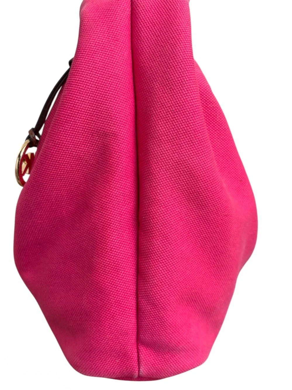 Michael kors pink large oversize canvas beach bag